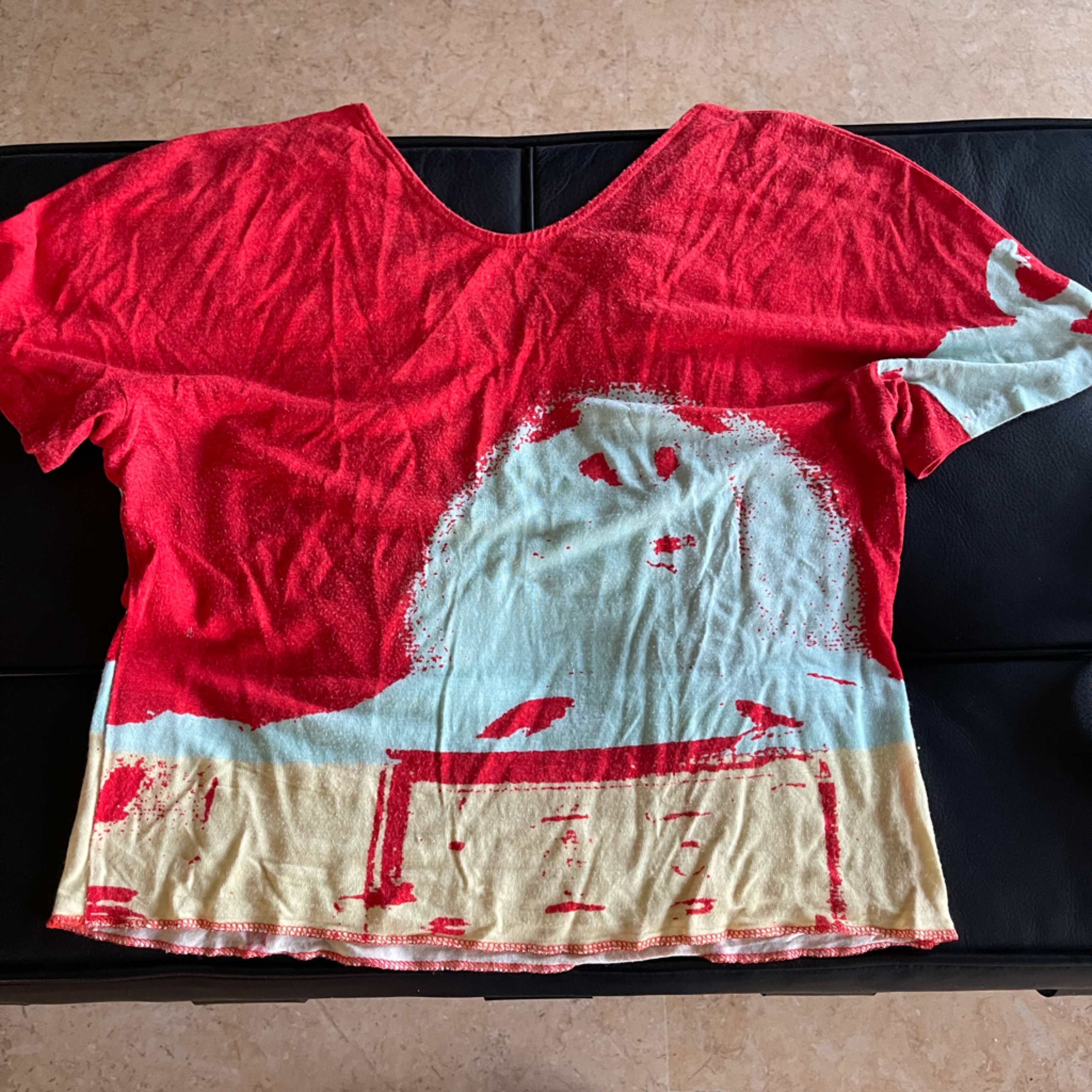 Red And Blue Graphic T-Shirt